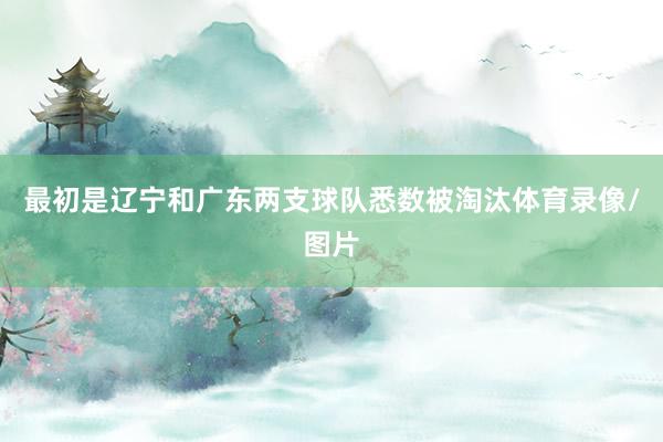 最初是辽宁和广东两支球队悉数被淘汰体育录像/图片