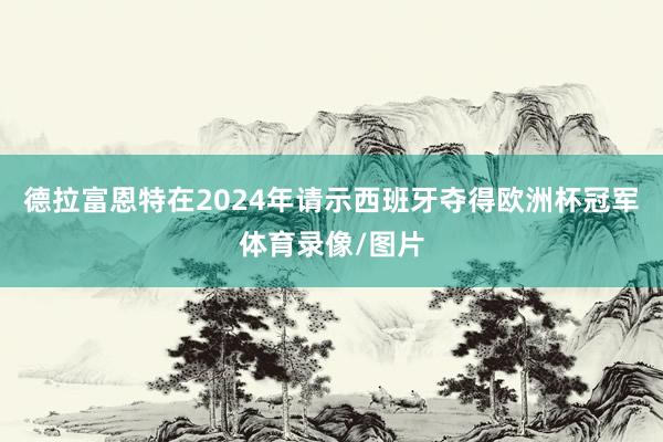 德拉富恩特在2024年请示西班牙夺得欧洲杯冠军体育录像/图片