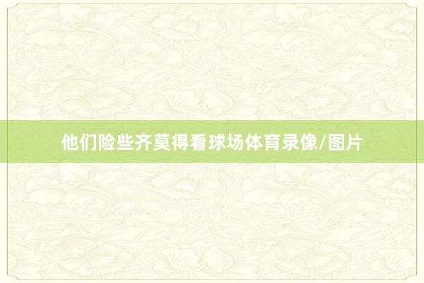 他们险些齐莫得看球场体育录像/图片