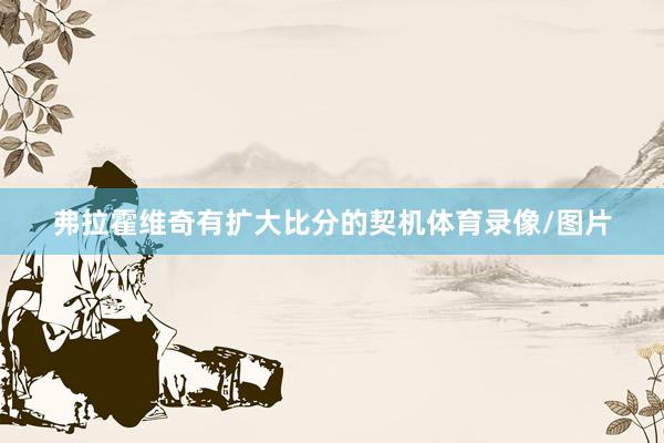 弗拉霍维奇有扩大比分的契机体育录像/图片