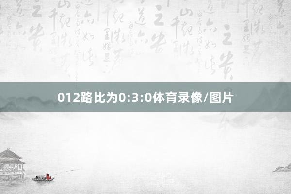 012路比为0:3:0体育录像/图片