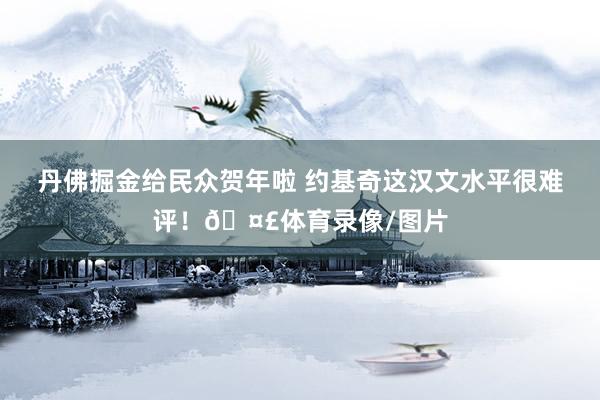 丹佛掘金给民众贺年啦 约基奇这汉文水平很难评！🤣体育录像/图片