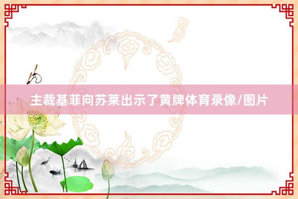 主裁基菲向苏莱出示了黄牌体育录像/图片
