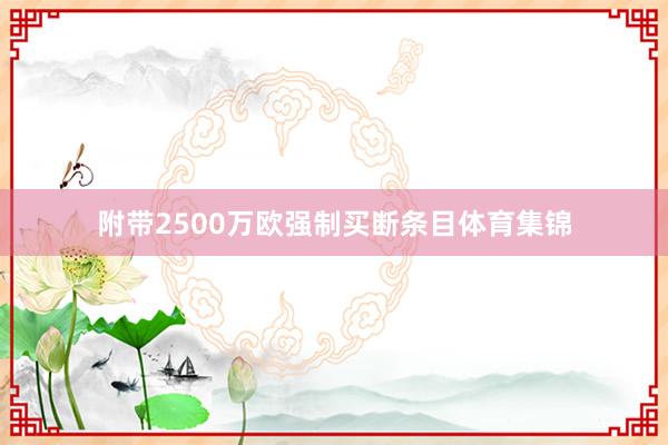 附带2500万欧强制买断条目体育集锦