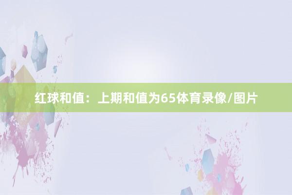 红球和值：　　上期和值为65体育录像/图片