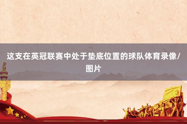 这支在英冠联赛中处于垫底位置的球队体育录像/图片