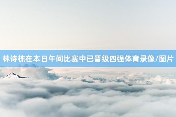 林诗栋在本日午间比赛中已晋级四强体育录像/图片