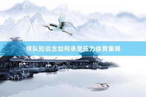 球队知说念如何承受压力体育集锦
