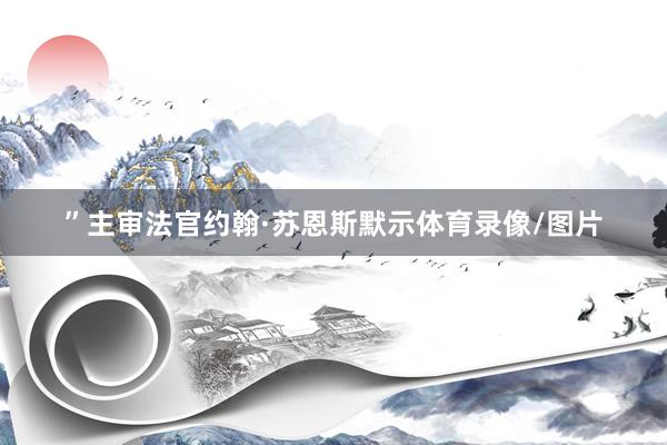 ”主审法官约翰·苏恩斯默示体育录像/图片