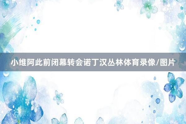 小维阿此前闭幕转会诺丁汉丛林体育录像/图片