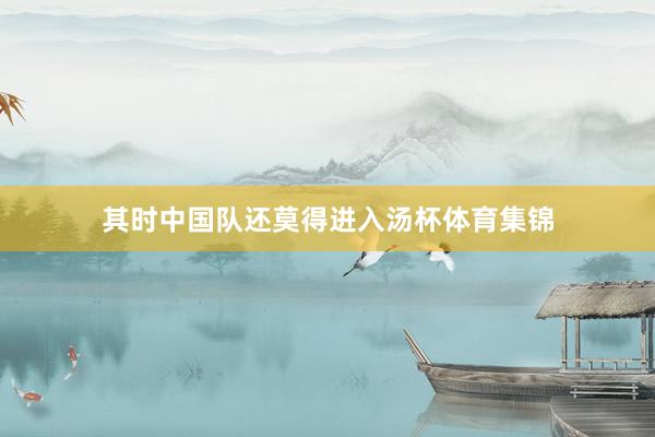 其时中国队还莫得进入汤杯体育集锦