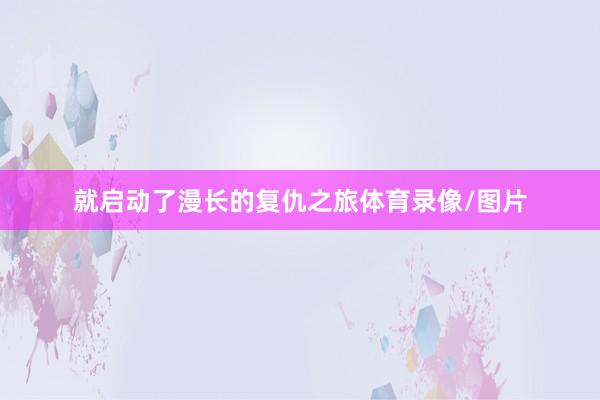 就启动了漫长的复仇之旅体育录像/图片