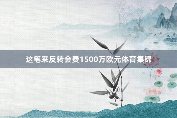 这笔来反转会费1500万欧元体育集锦