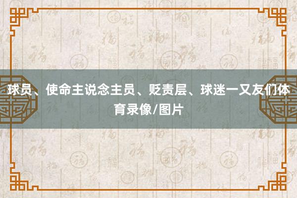 球员、使命主说念主员、贬责层、球迷一又友们体育录像/图片